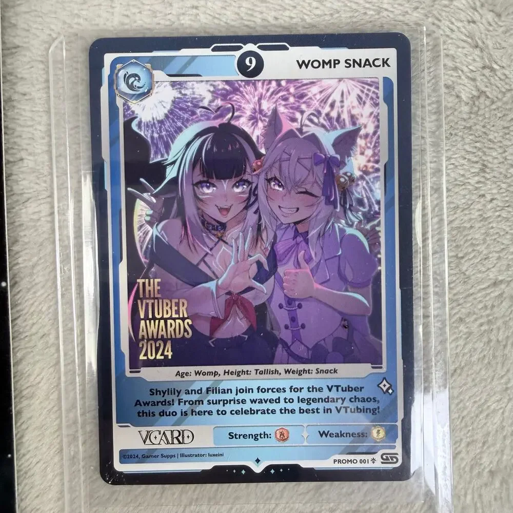 Gamer Supps V-Card TCG Shylily Filian Womp Snack 2024 Promo Card